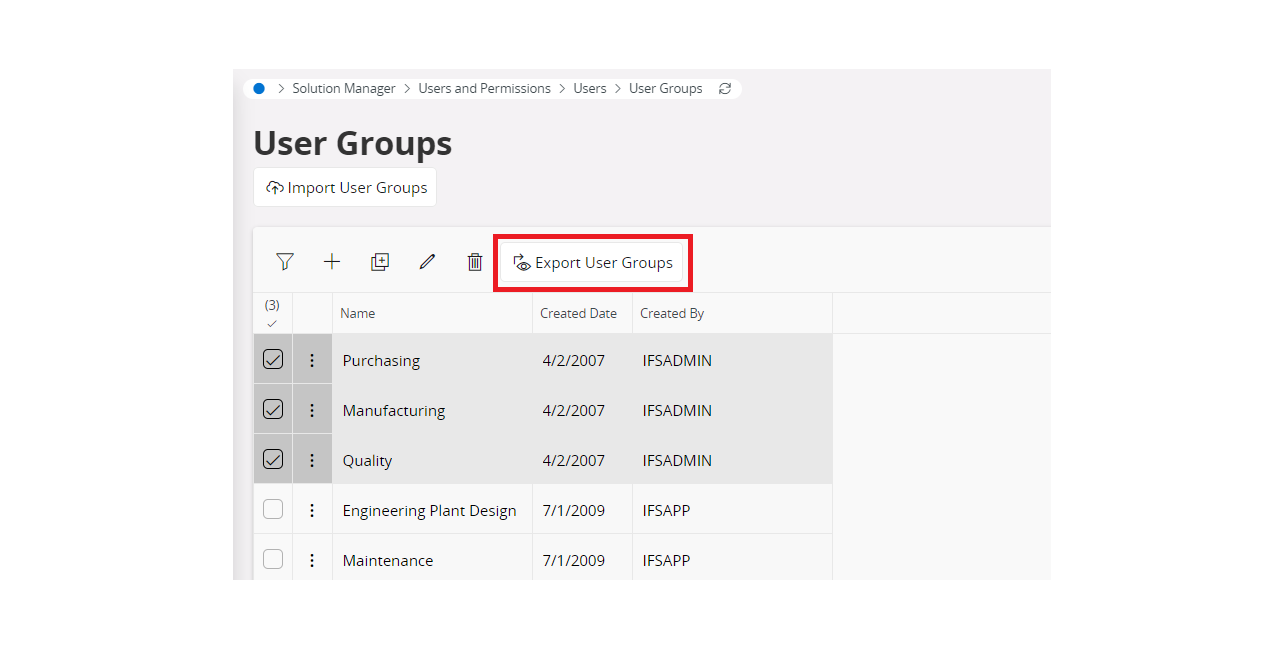 ExportUserGroup