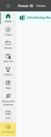 Workspace Menu