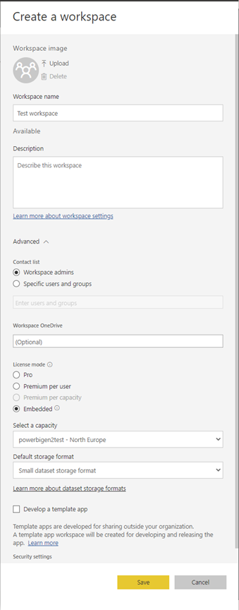 Configure Workspace