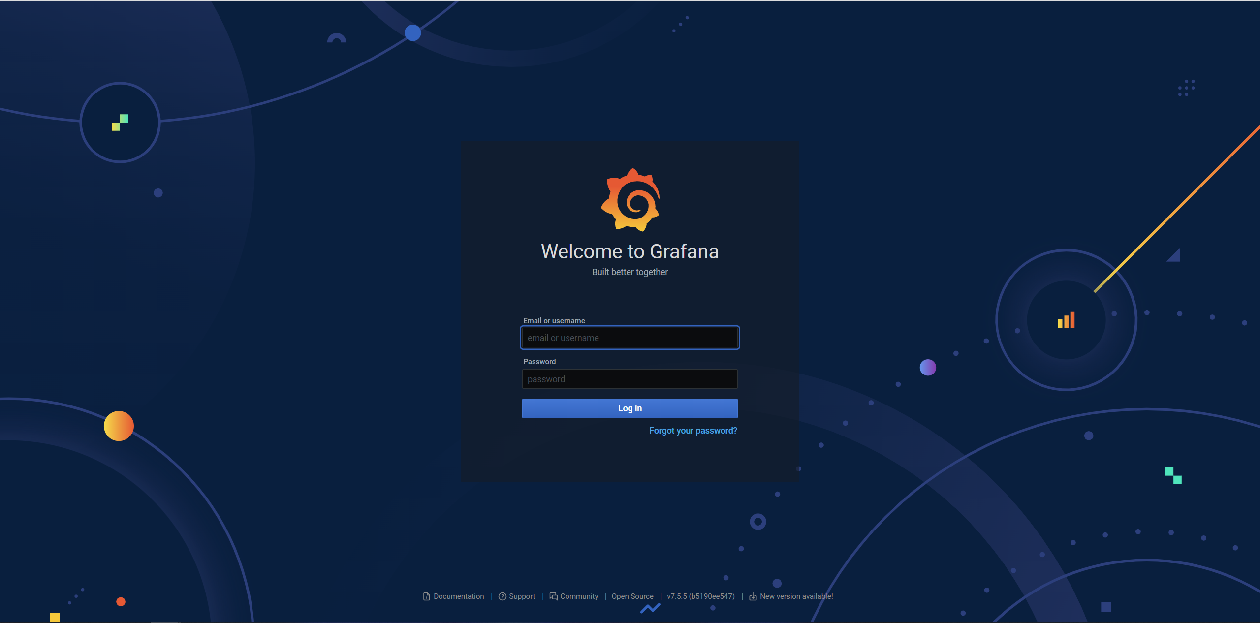 grafana login